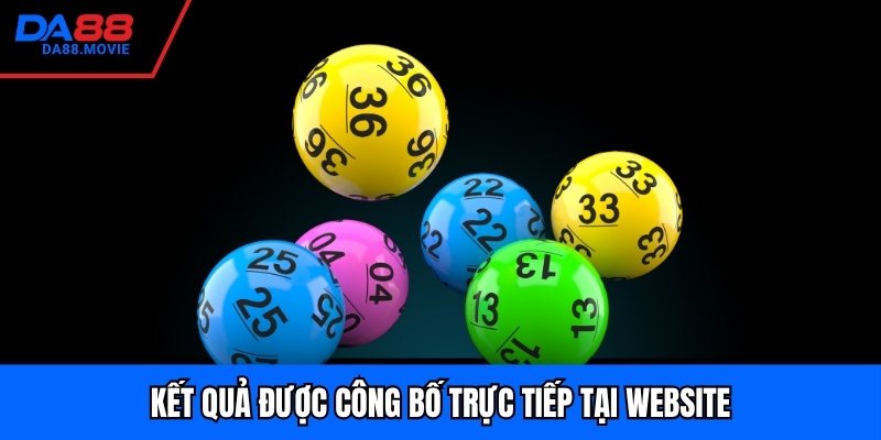 Kết quả được công bố trực tiếp tại website